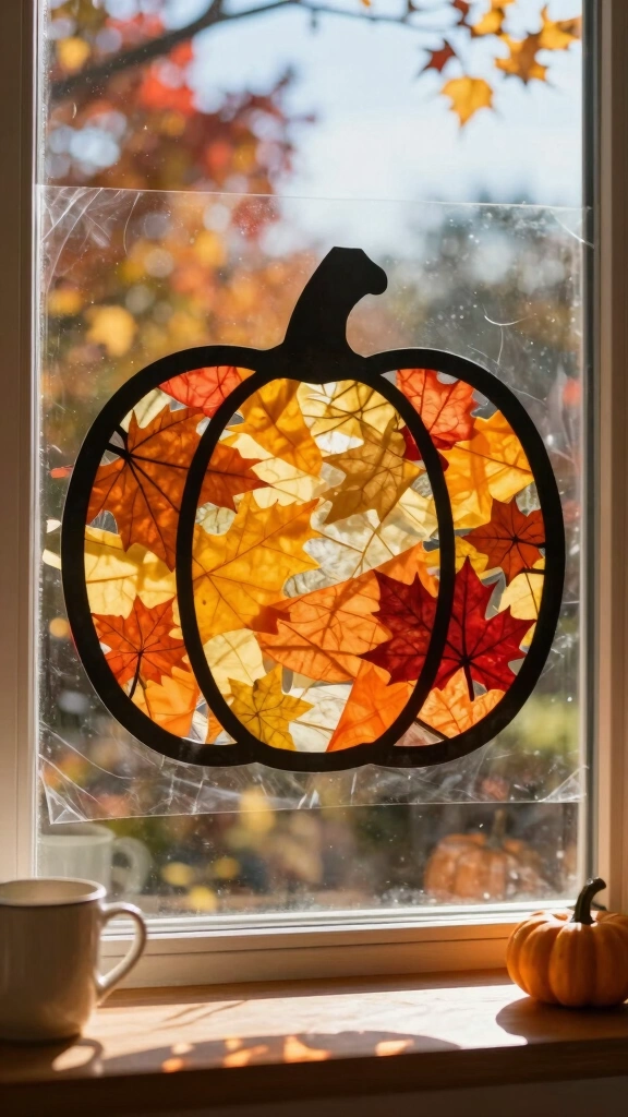 Pumpkin Sun Catchers for Windows