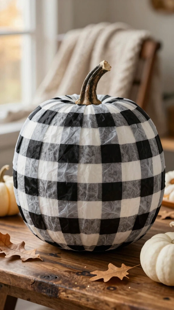 Cozy Buffalo Plaid Pumpkins
