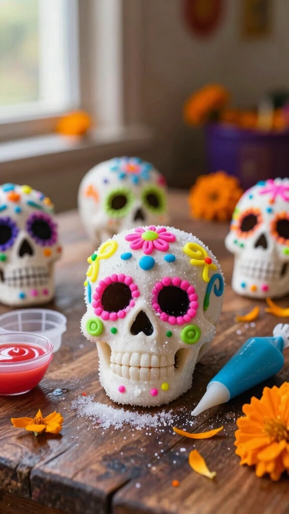 Traditional Sugar Skulls (Alfeñiques)
