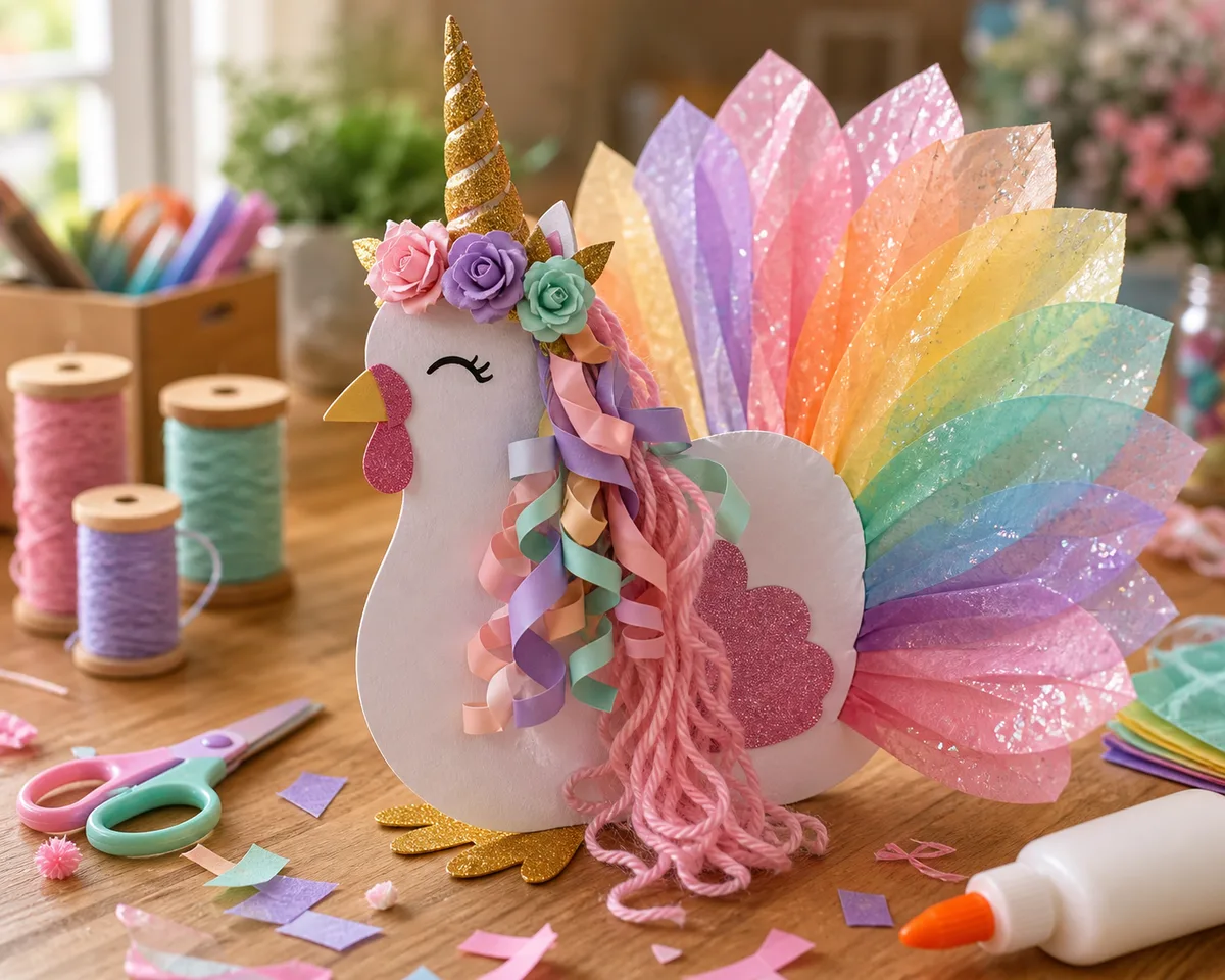 Unicorn turkey craft