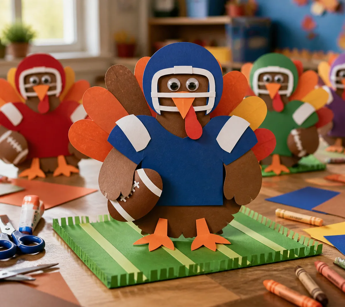 Football player turkey disguise
