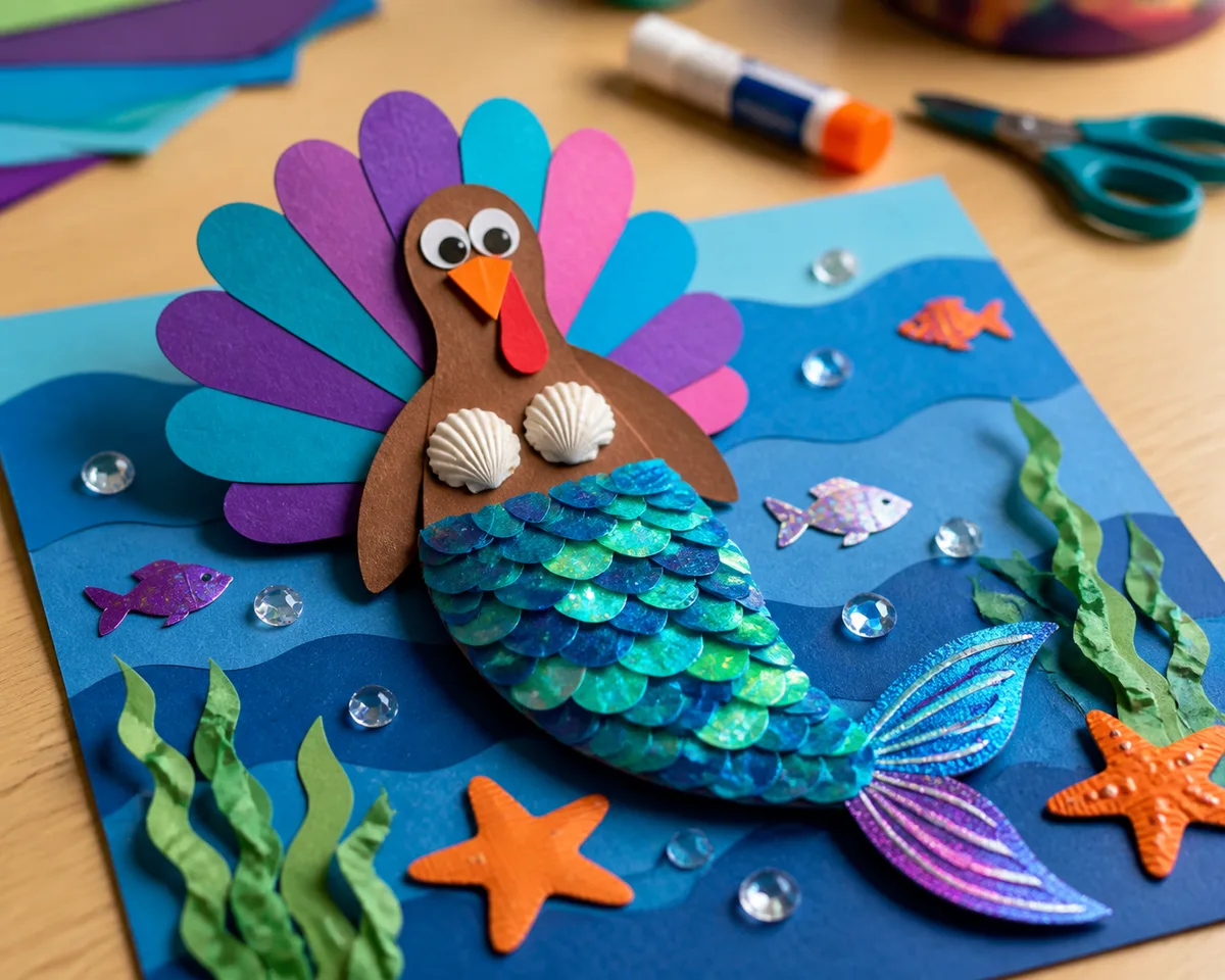 Mermaid turkey disguise