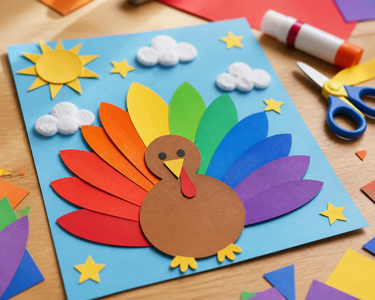 Rainbow turkey disguise