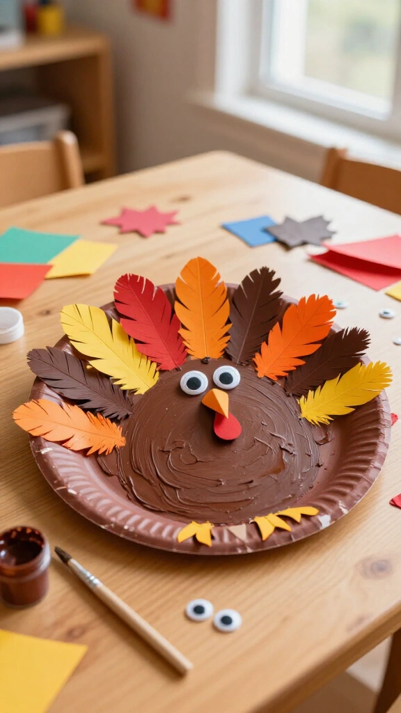 The classic paper plate turkey
