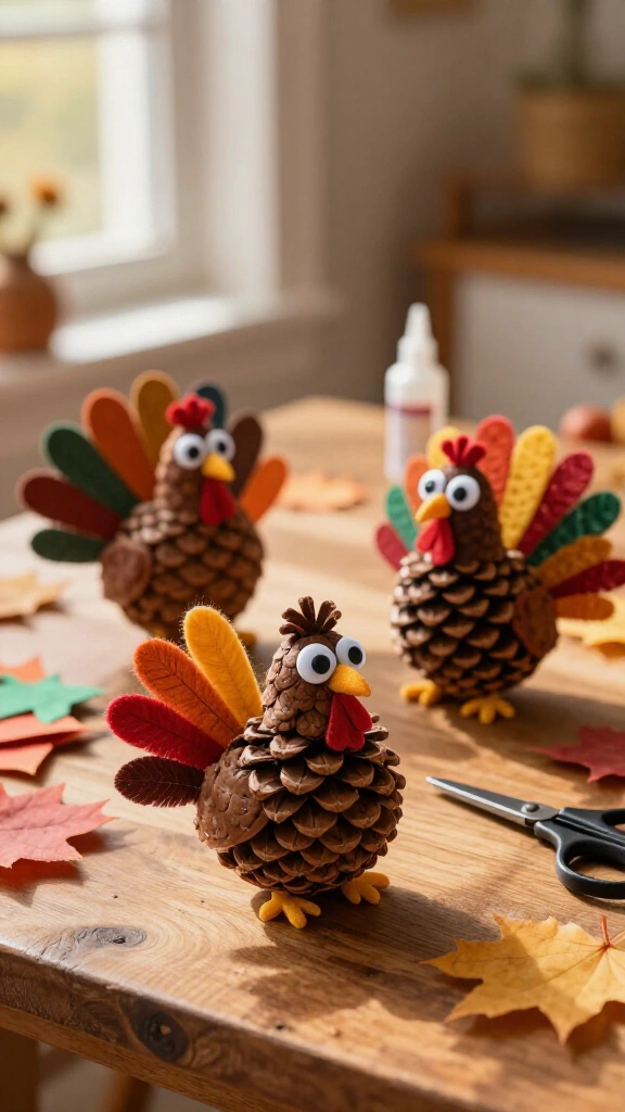 Pinecone turkey crew