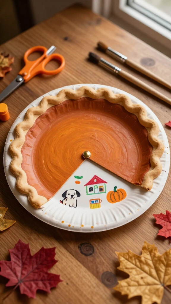 Paper plate gratitude pie