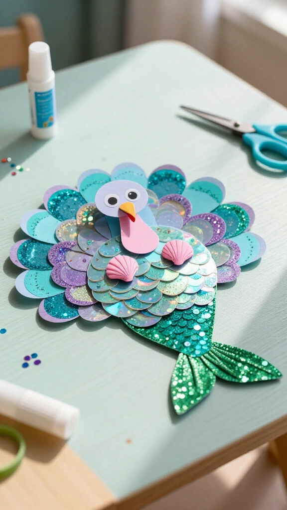 Sparkling mermaid turkey