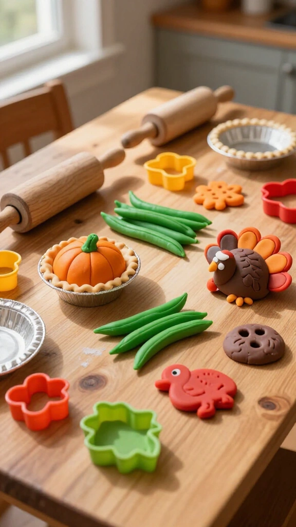 Play-Doh Thanksgiving feast