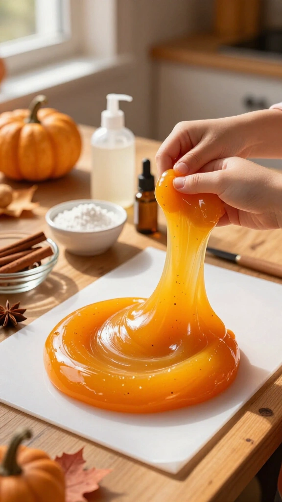 Pumpkin pie scented slime