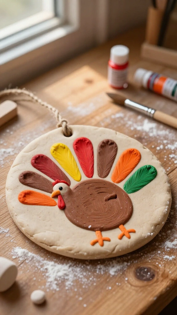 Salt dough handprint keepsake
