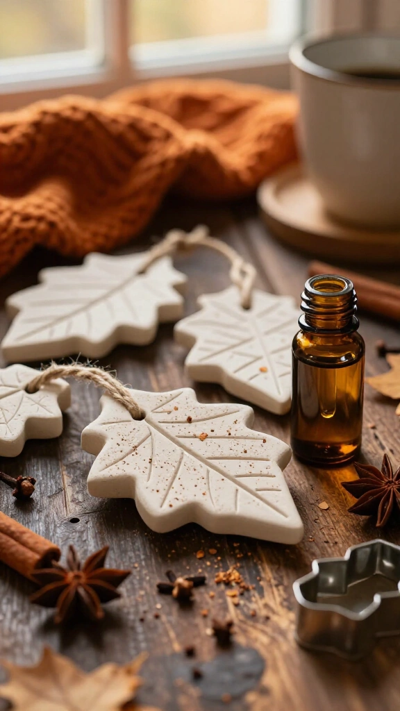 Clay pumpkin spice diffuser stones