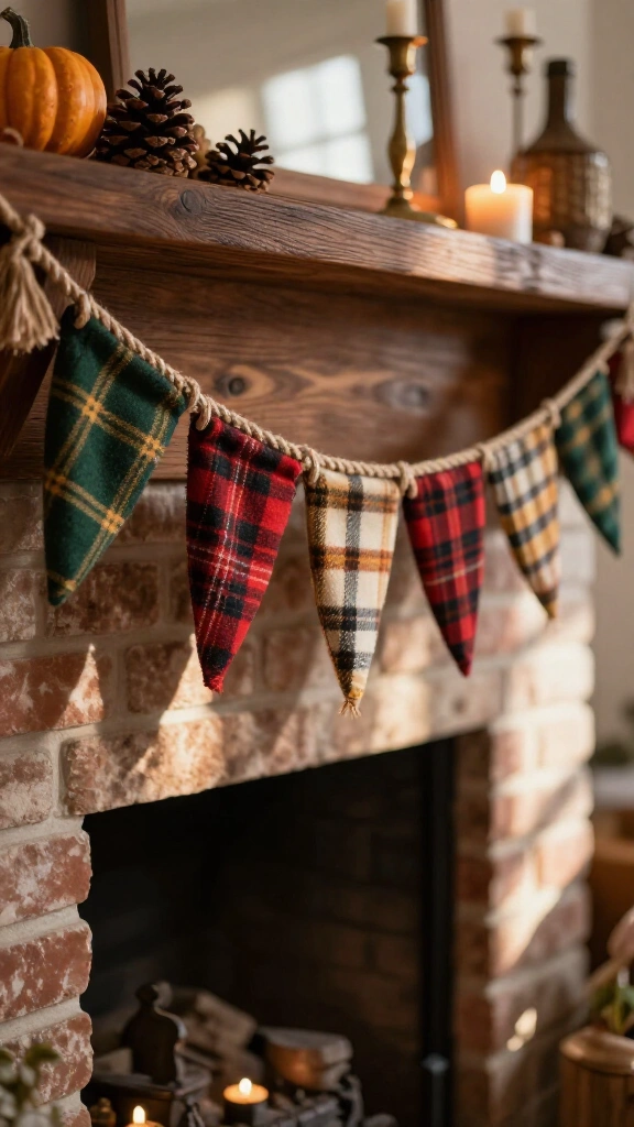 Warm flannel garland