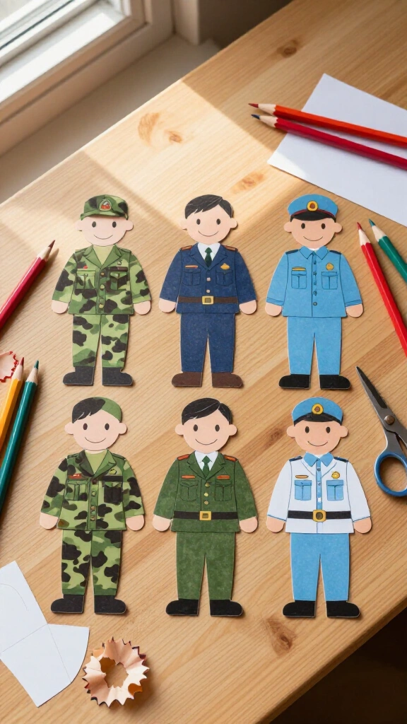 Military Uniform Paper Dolls
