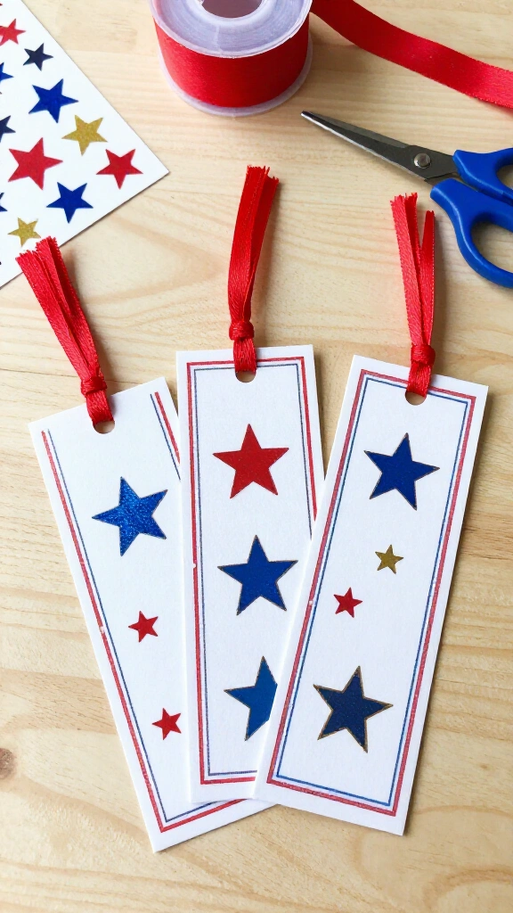 DIY Patriotic Bookmark
