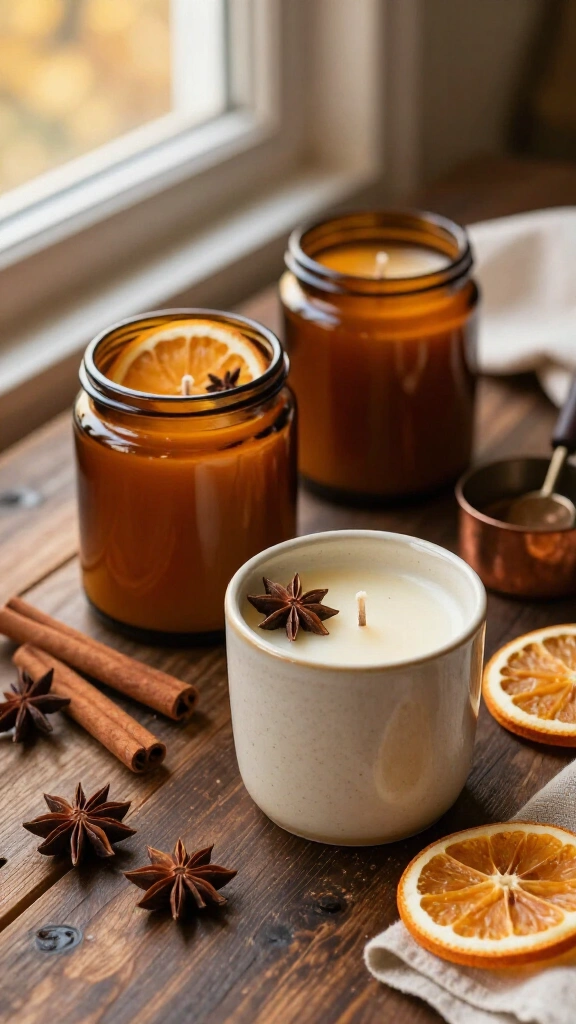 Hand-Poured Cinnamon &amp; Spice Soy Candles