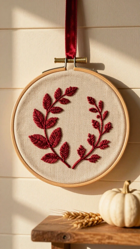Embroidery Hoop Gratitude Sign