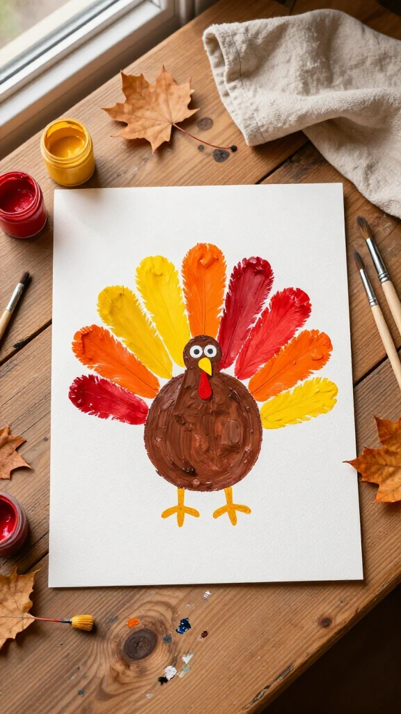 Classic handprint turkey keepsakes