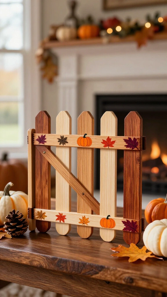 Popsicle stick gratitude gate