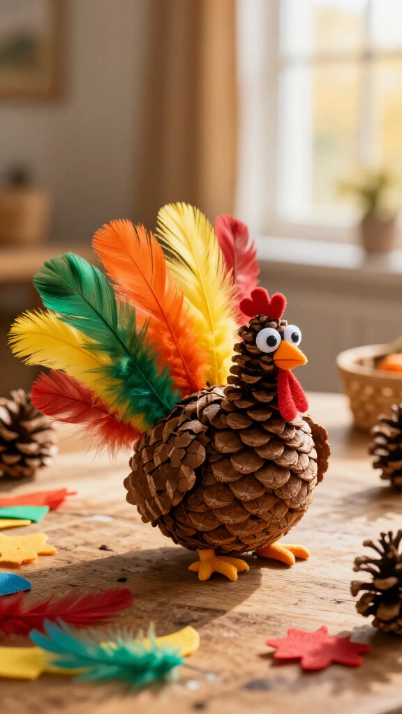Pinecone turkey masterpieces