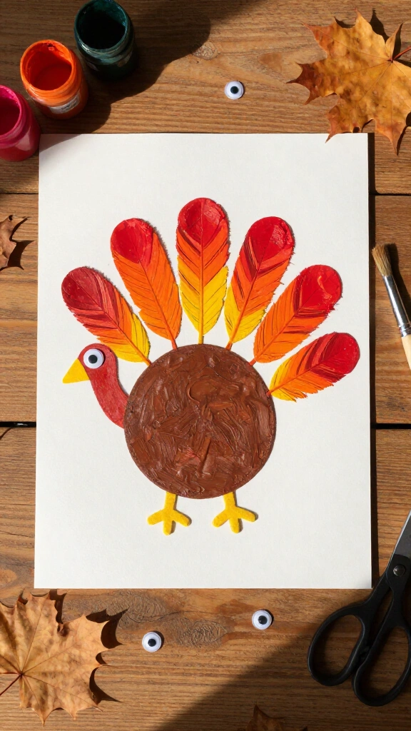 Classic handprint turkey keepsake