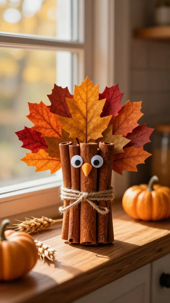 Cinnamon stick scented turkeys