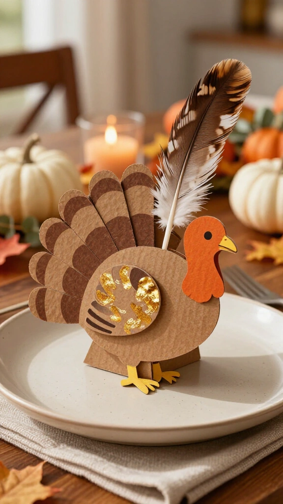 Cereal box turkey place cards