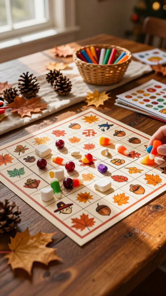 Printable Thanksgiving Bingo game cards