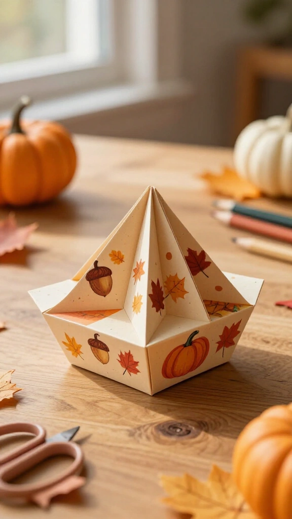Printable Thanksgiving cootie catcher