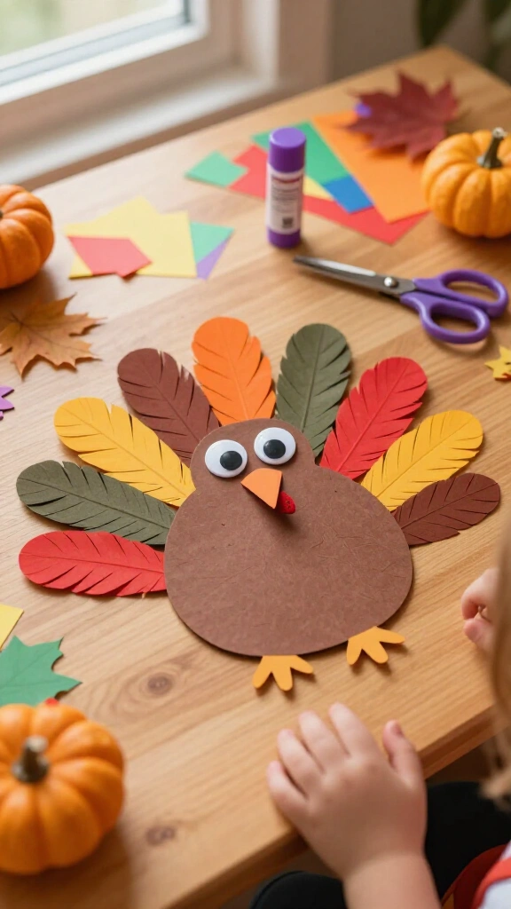Classic handprint turkey keepsake