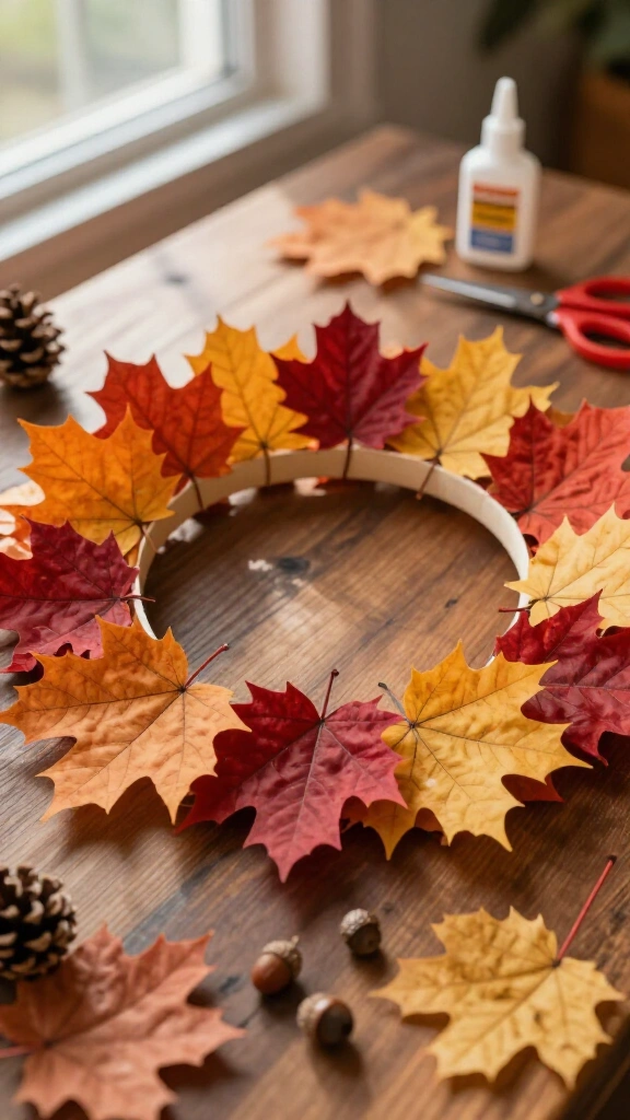 Leaf gratitude crown