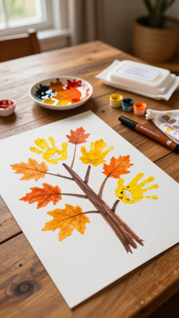 Handprint Thanksgiving Tree