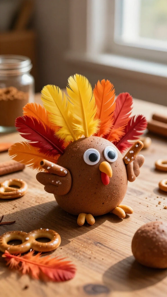 Cinnamon-Scented Dough Turkeys
