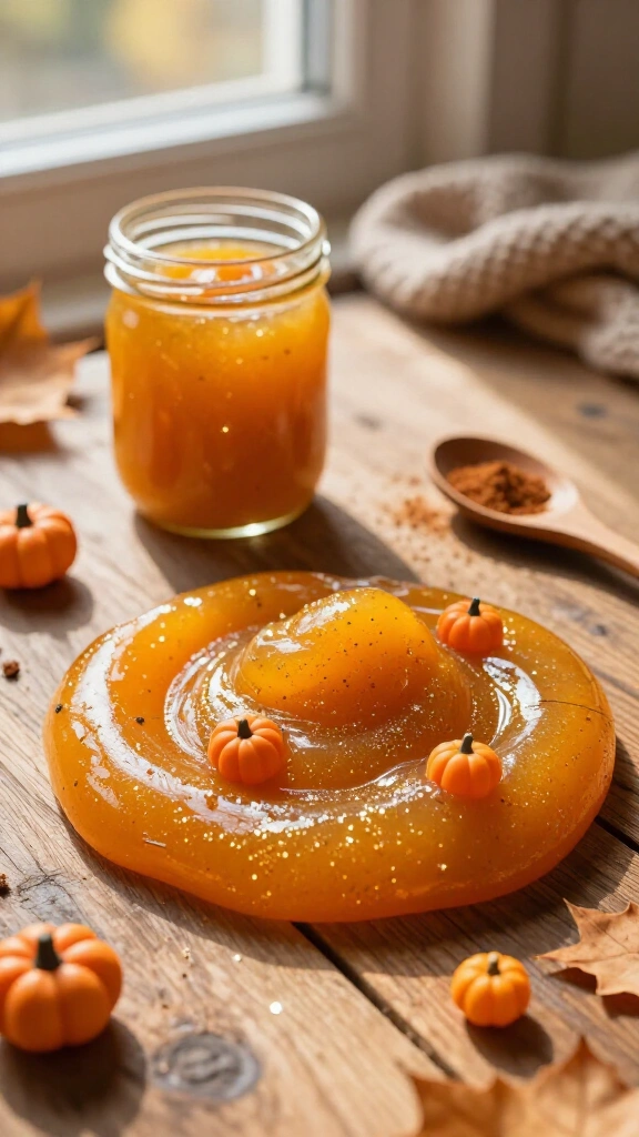 Pumpkin Spice Sensory Slime