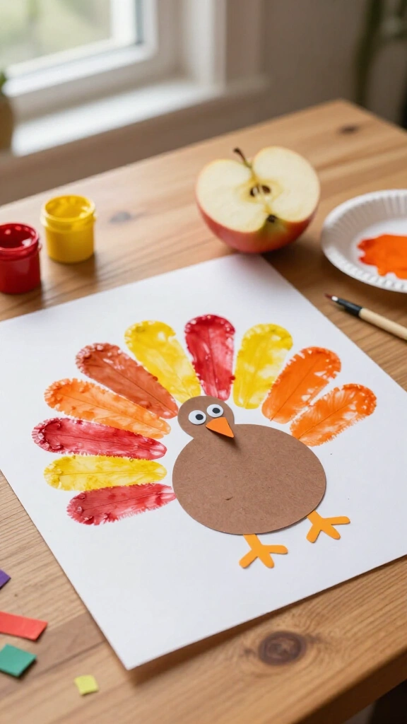 Apple stamped turkey