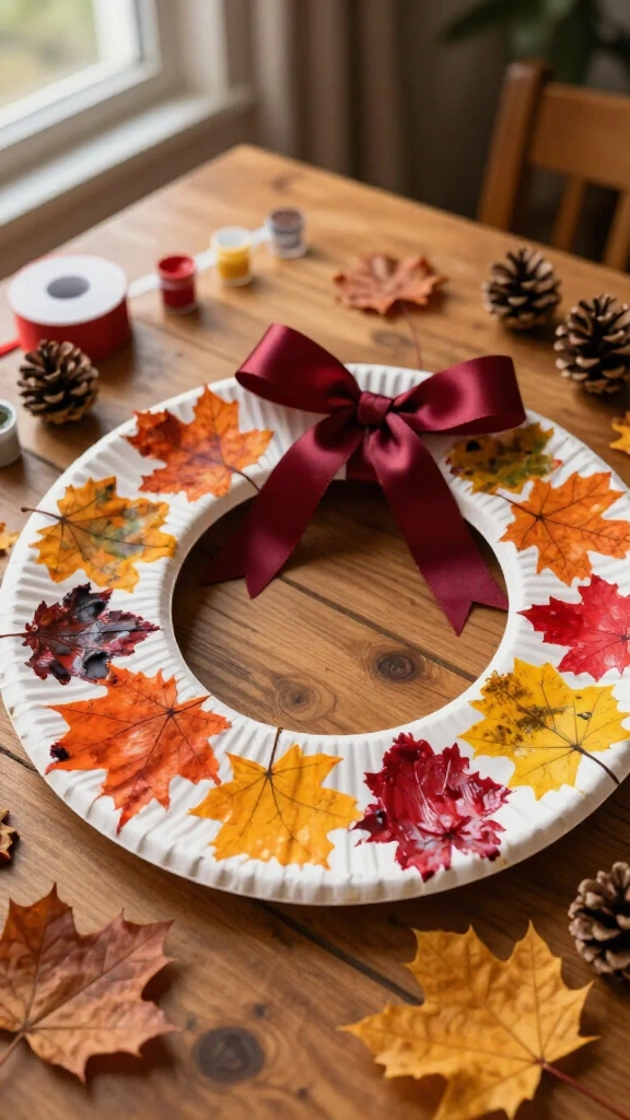 Fingerprint gratitude wreath