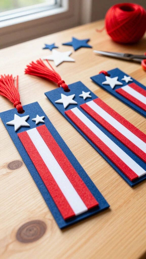 Stars and stripes foam bookmark