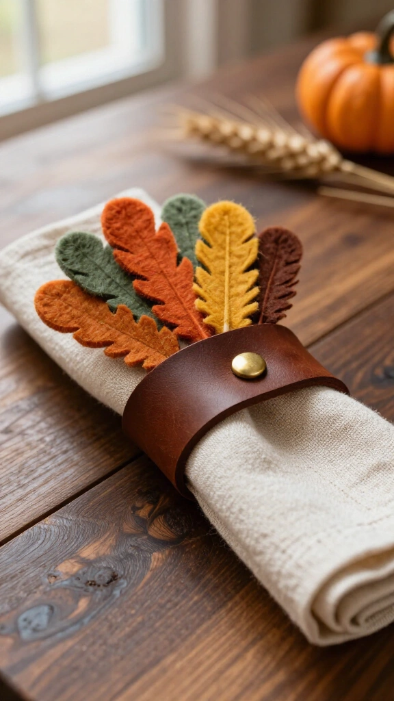 Felt & Leather Napkin Rings