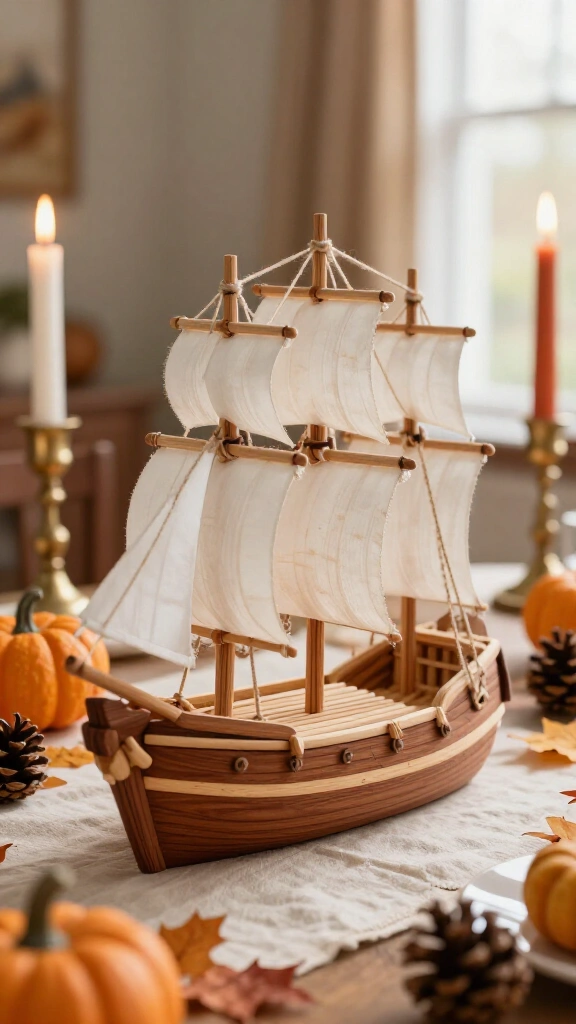Popsicle stick gratitude Mayflower
