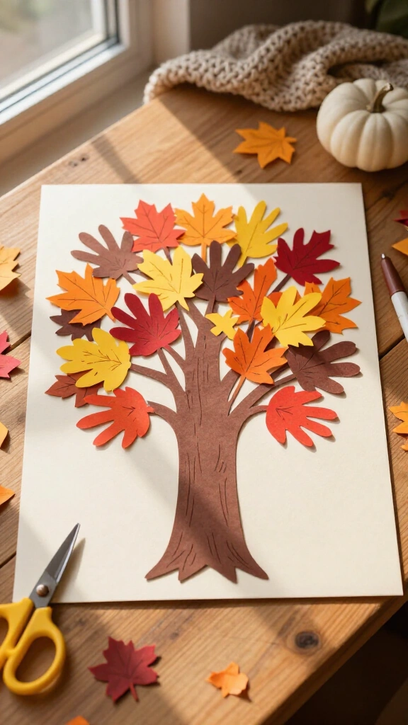 Handprint gratitude tree