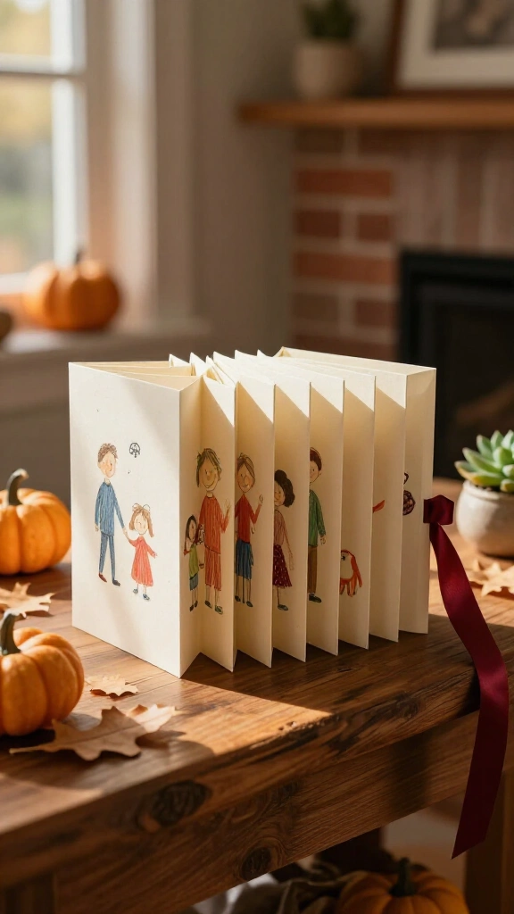 "Thankful For My Family" accordion booklet