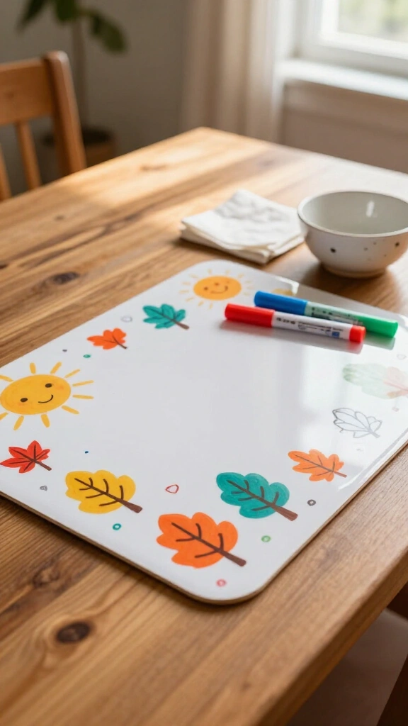 Laminated gratitude dinner placemats