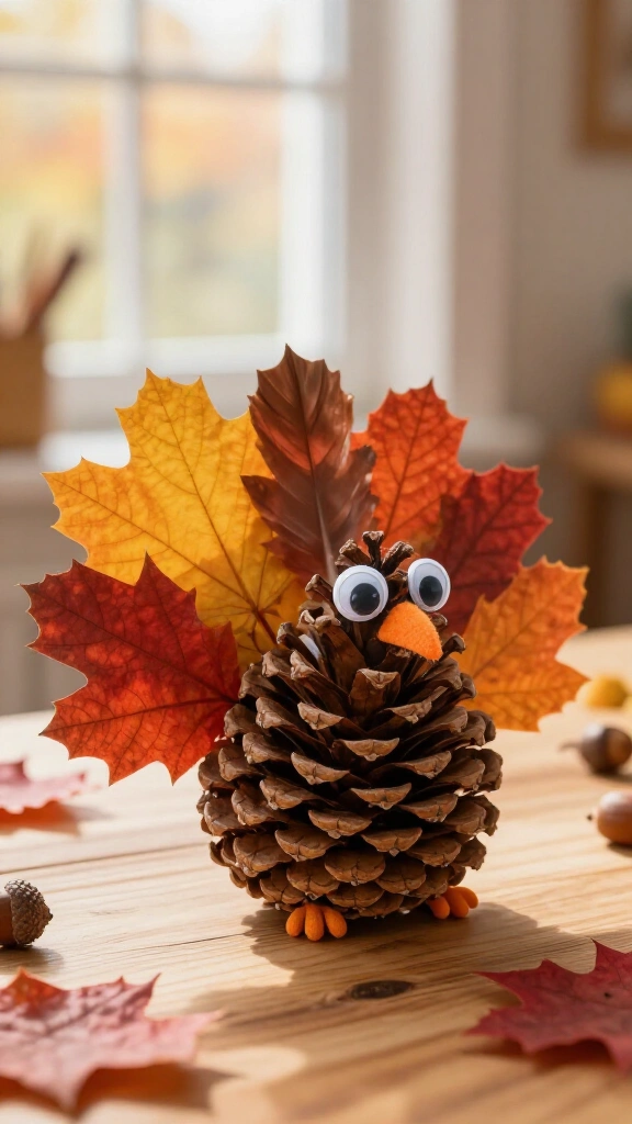 Pinecone & Leaf Feather Turkey