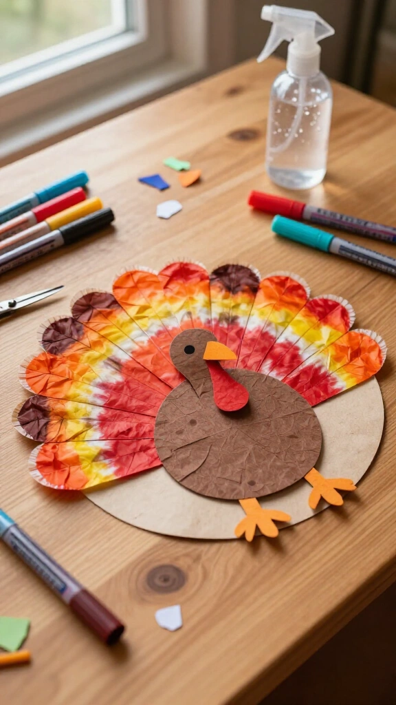 Coffee Filter Watercolor Turkey