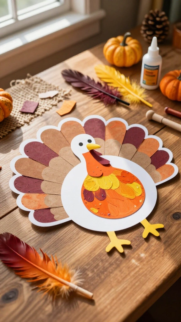 Classic standing turkey silhouette