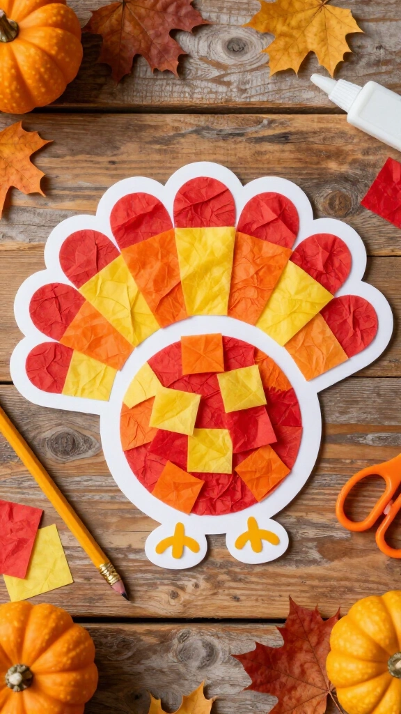 Peanut-shaped turkey body template