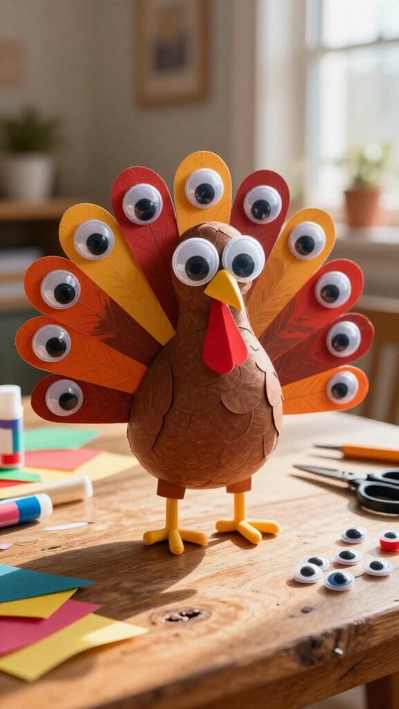 Googly-eye monster turkey