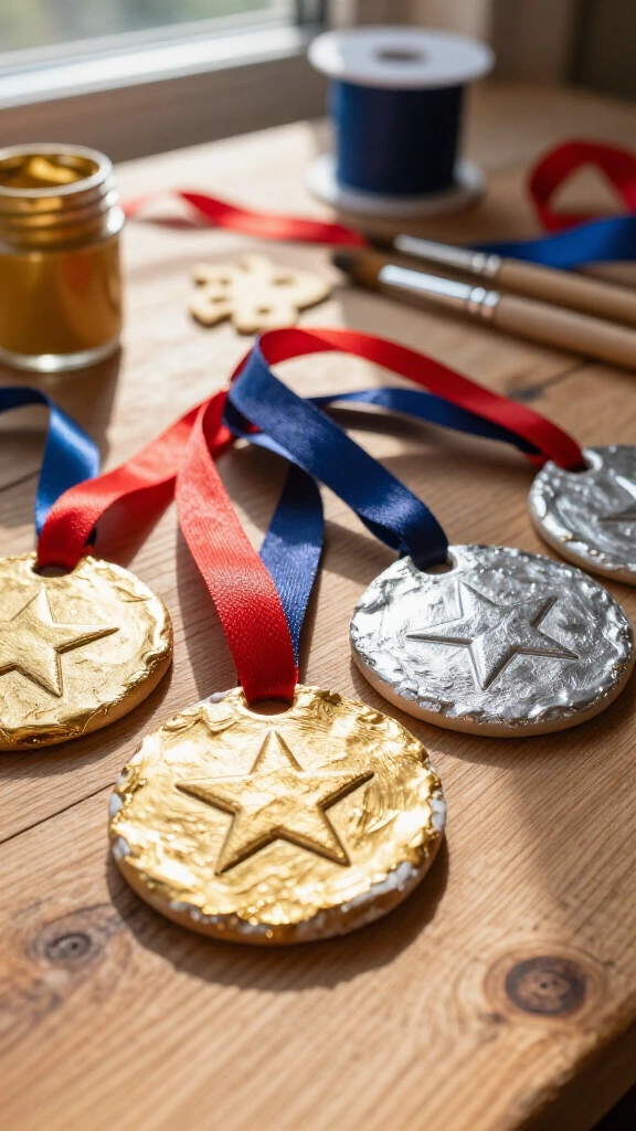Salt dough gratitude medals