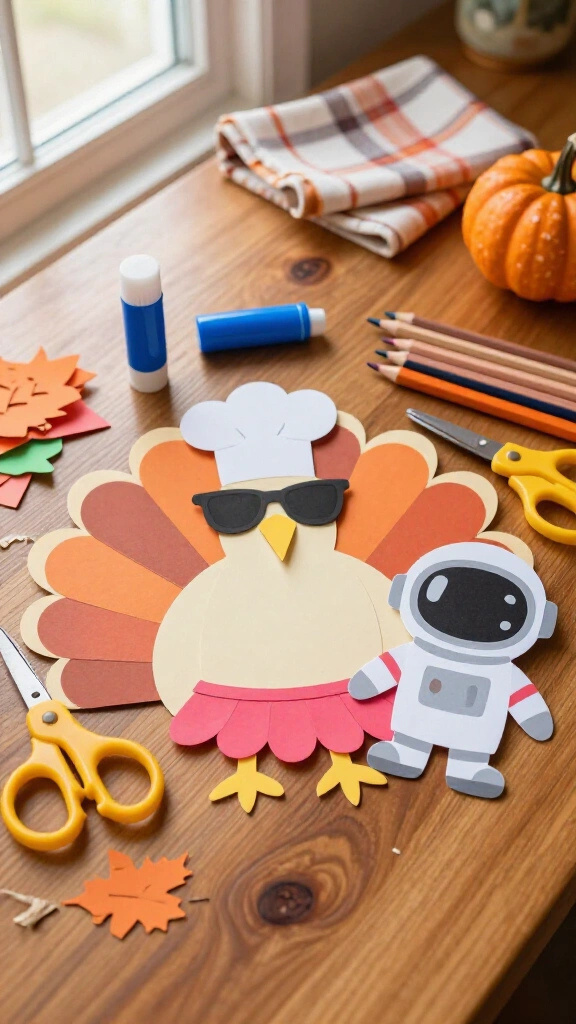 Build-a-turkey disguise cutout