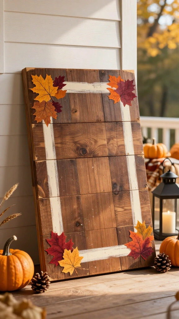 Wood pallet Give Thanks sign
