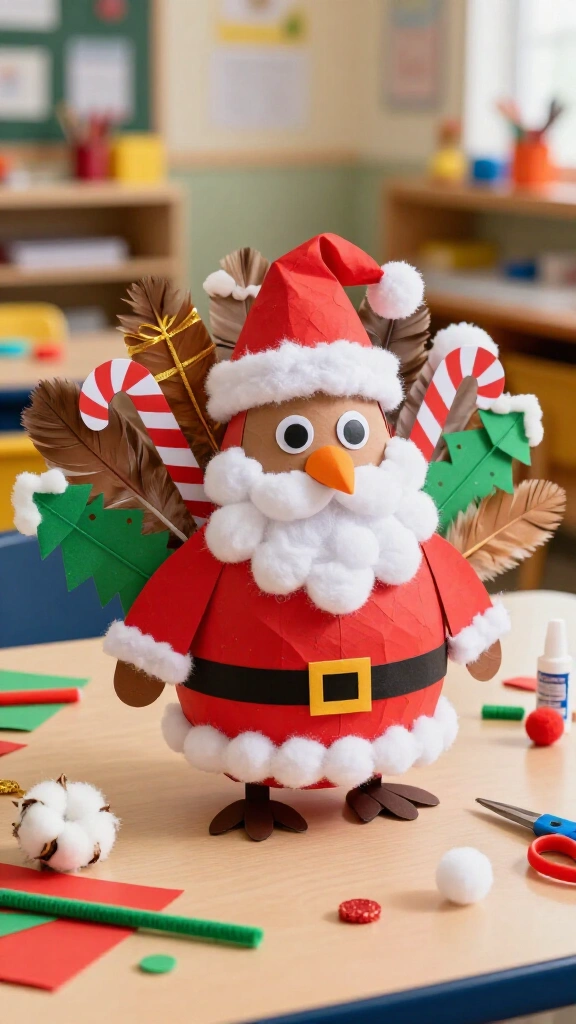 Santa turkey